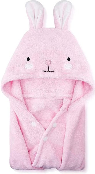 Baby Towels Premium Toddler Hooded Towel Super Absorbent Coral Fleece Bathrobe Carousel 1