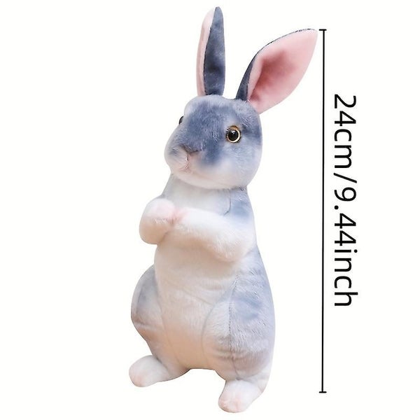 Rabbit Doll 9.45inch Cute Simulation Little Rabbit Plush Toy Little White Rabbi Carousel 2