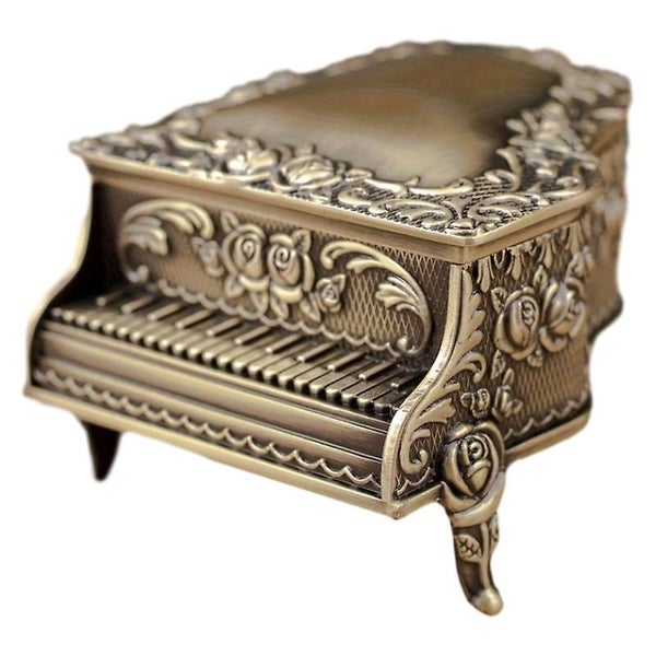 Desktop Jewelry Storage Box Large Capacity Jewelry Box Metal Crafts Ornaments Carousel 1