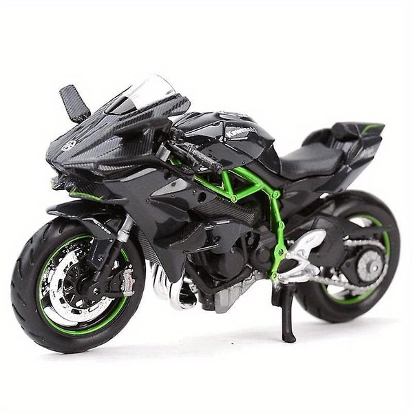 1:12 Kawasaki Ninja H2r Motorcycle Street Bike Model Shock Absorber Alloy Fuel Carousel 1