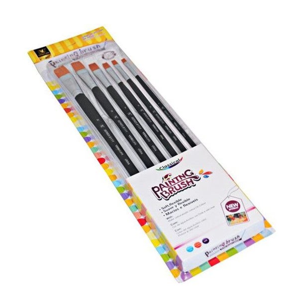 Painting Brush - Black, 6-Pieces Carousel 1
