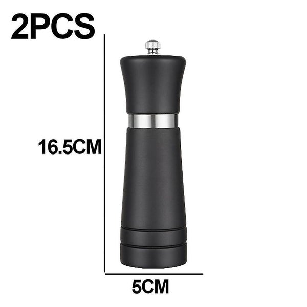Salt And Pepper Grinders Refillable Set With Ceramic Mechanism Solid And Durabl Carousel 2
