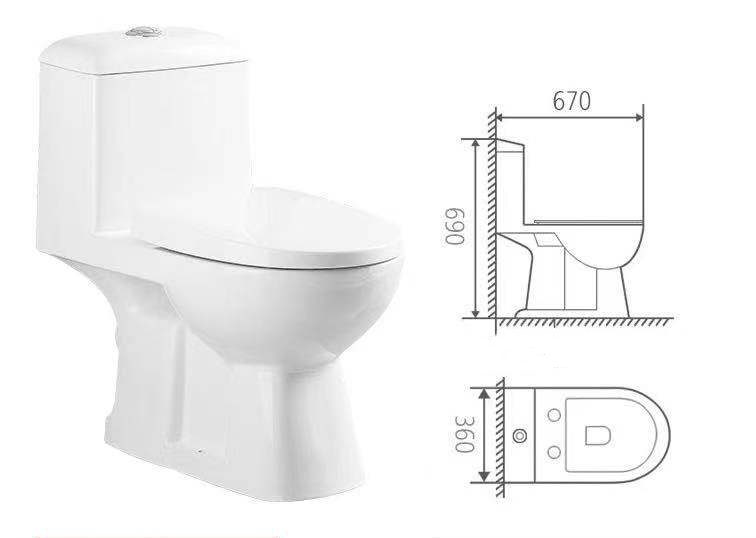 Toilet Suite - One Piece Skew - Left Hand Trap - Lennox Bathroom Carousel 2