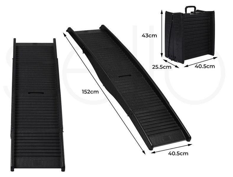 Pawz Dog Ramp Pet Car Suv Travel Stair Step Foldable Portable Lightweight Ladder Carousel 10