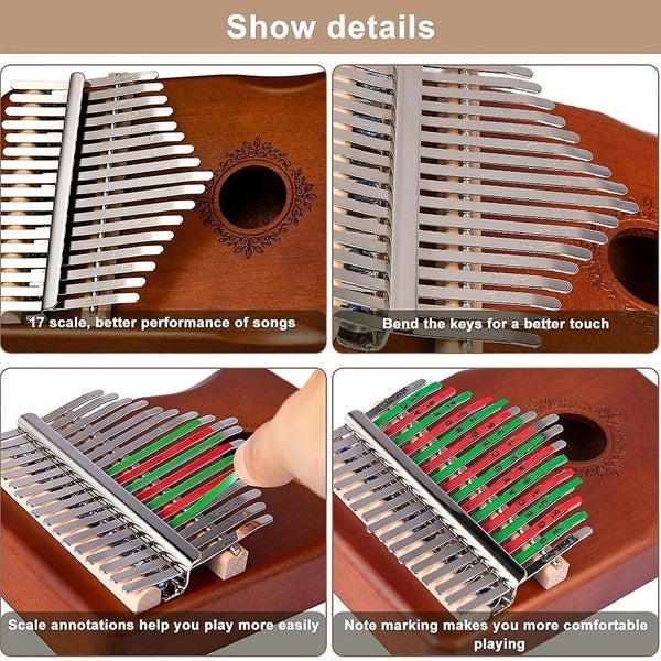 Thumb Piano Kalimba 21tone Fivefinger Piano Girls Beginner Musical Instrument F Carousel 5