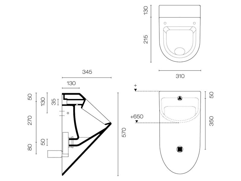 Italian Made Urinal *Second* Was $799 Carousel 6