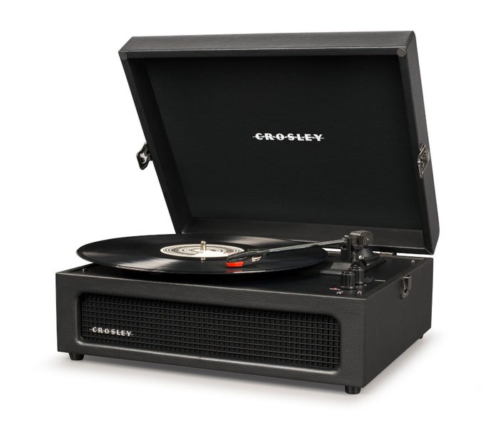 Crosley Voyager Black - Bluetooth Portable Turntable & Record Storage Crate Carousel 2