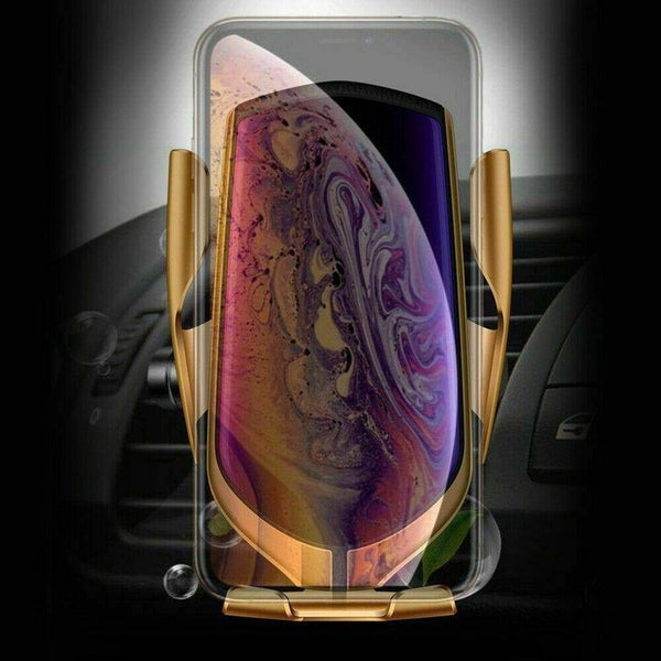 Qi Wireless Charger Car Mount Phone Holder Rack Automatic Clamping Smart Sensor Carousel 2