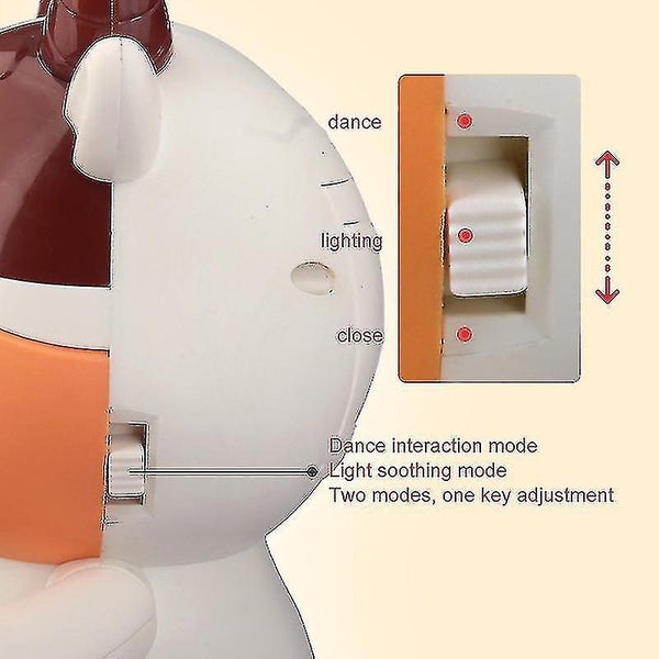 Electric Dancing Cow Can Sing And Dance Swinging Lights Music Children's Robot Carousel 2