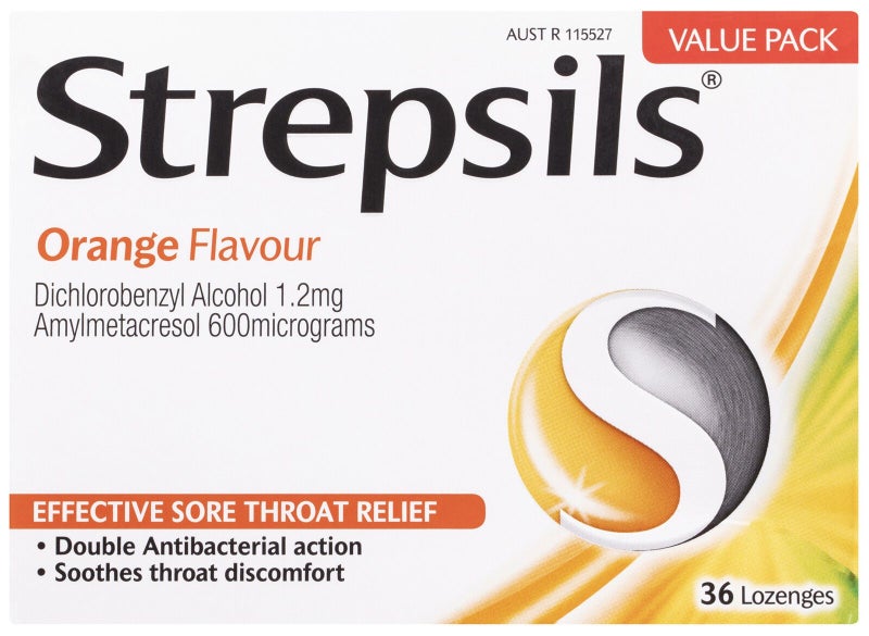 Strepsils Lozenges Orange 36 Pack Carousel 1