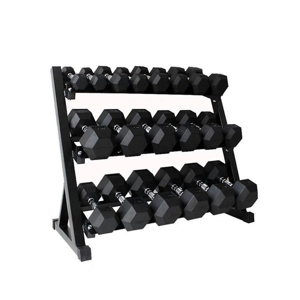 108KG Dumbbells Set 5 Pairs with Stand Carousel 1