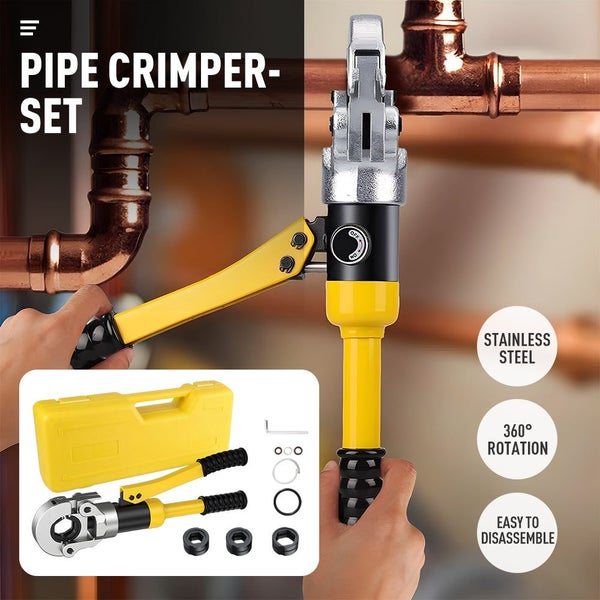Hydraulic Pipe Crimper Stainless Steel Pliers Crimping Plumbing Tool 16-32mm Carousel 2