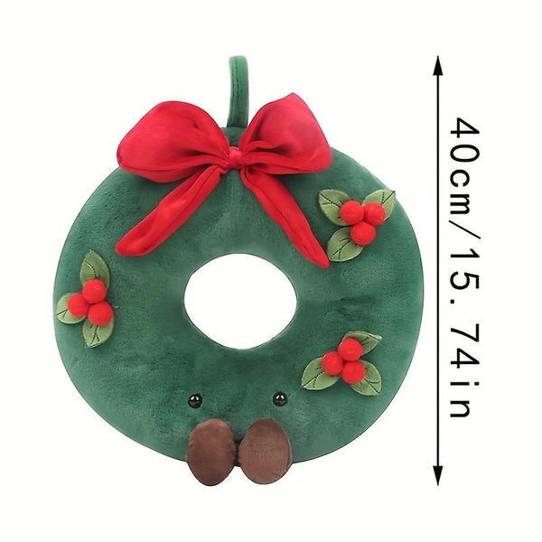 Cute Christmas Gingerbread Man Snow House Festival Christmas Tree Plush Toy Gif Carousel 2
