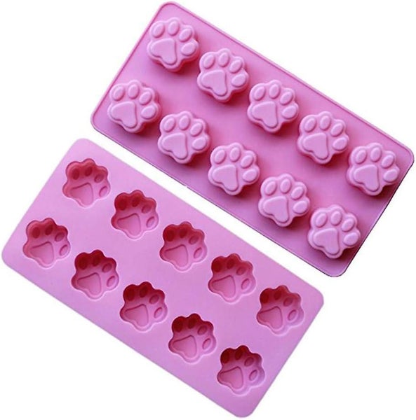 Diy Mini Silicone Paw Pet Print Baking Mold - Reusable Homemade Dog Treats Mold Carousel 1