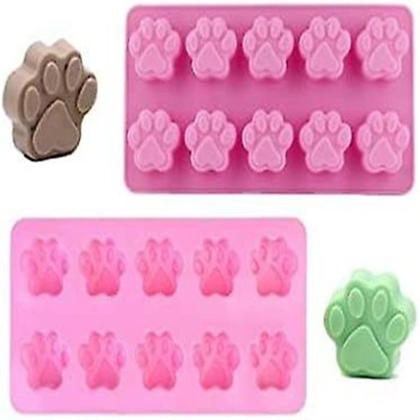 Diy Mini Silicone Paw Pet Print Baking Mold - Reusable Homemade Dog Treats Mold Carousel 4