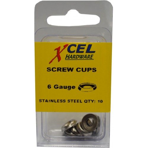 Screw Cup Washers S.S. Mini 6 Gauge (10) Carousel 1