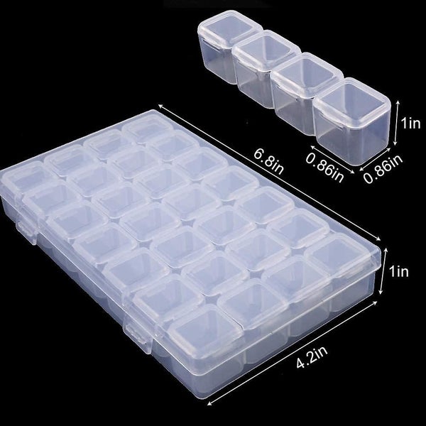 Storage Container 28 Grid 5d Diamond Art Accessories And Tool Box Bead Storage Carousel 2