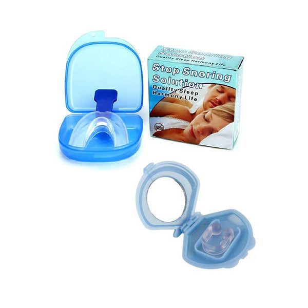 Mouthguard Mouthpiece With Nose Clip Anti Snoring Aid Carousel 1