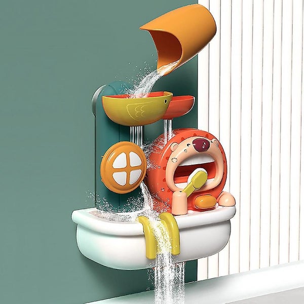 Bath Toy Bubble Makers Bubble Blowing Products Cartoon Animal Shape With Sucker Carousel 5