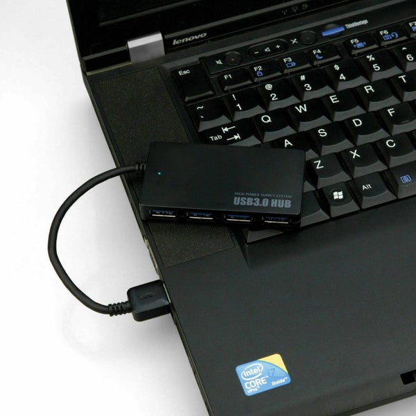 USB Hub with 4 Ports | Slim High Speed Splitter Carousel 4