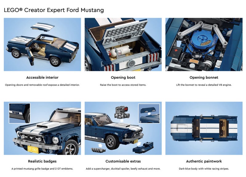 LEGO Creator Expert Ford Mustang 10265 (Retired product) Carousel 20
