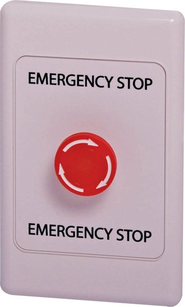 Wallplate Fitted With Push Emergency Stop Switch Carousel 1