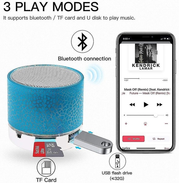 Portable Wireless Mini Bluetooth Speaker Stereo Rechargeable Speaker Wireless G Carousel 2