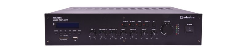 5-channel 100V mixer amplifier - 360Wrms Carousel 1