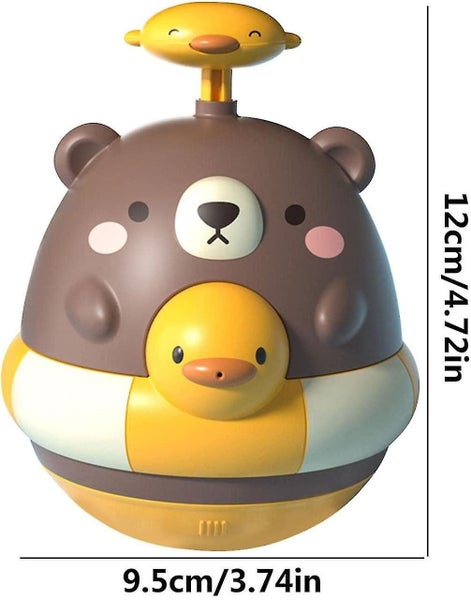 Water Spray Bath Toy duck Tumblers Design Babies Bathtub Toys Spray Bathing Tub Carousel 5