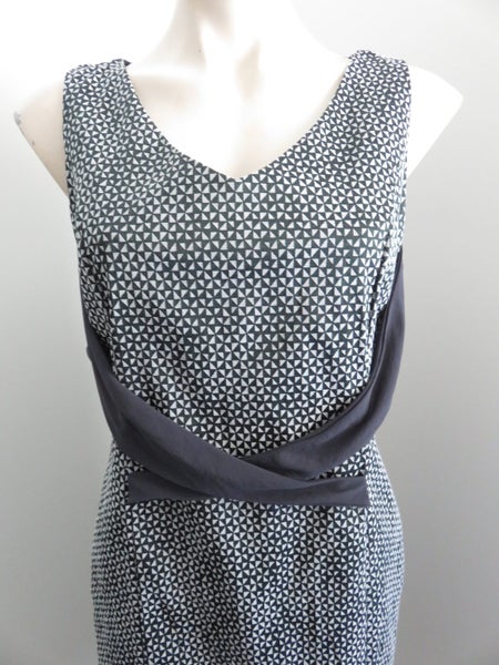OBI NEW ZEALAND, STUNNING JACQUARD PRINT DRESS SZ 16 Carousel 2