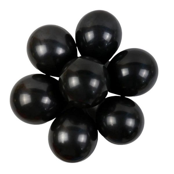 Party Matte Balloons 100 Pack 25Cm - Black Carousel 1
