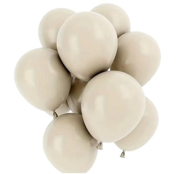 Party Matte Balloons 100 Pack 25Cm - Cream Carousel 1