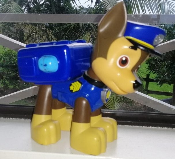 1 x Chase plastic toy 17cm tall & 1 x Rocky Plush toy 17cm tall Carousel 2