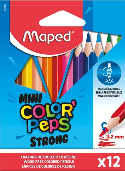 Maped Strong Mini Colour Pencils 12's pack (862812) Carousel 1