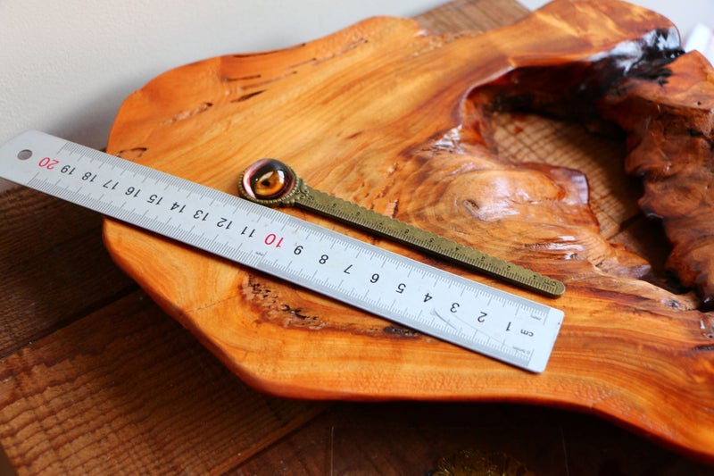 Handcrafted creatively designed third eye bronze tone metal ruler bookmarks Carousel 8