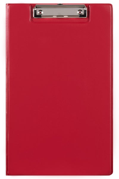 Marbig Foolscap PVC Clipboard + Flap Red Carousel 1