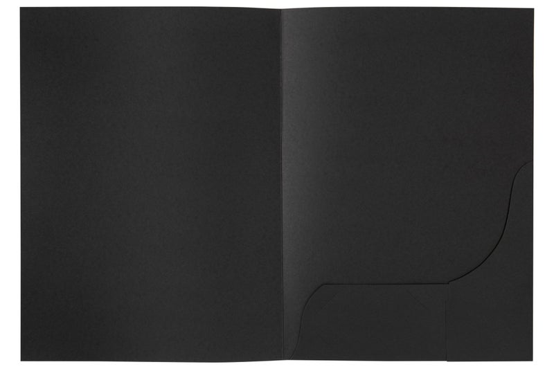Marbig A4 Presentation Folders, Matt Black, Pack of 20 Carousel 2