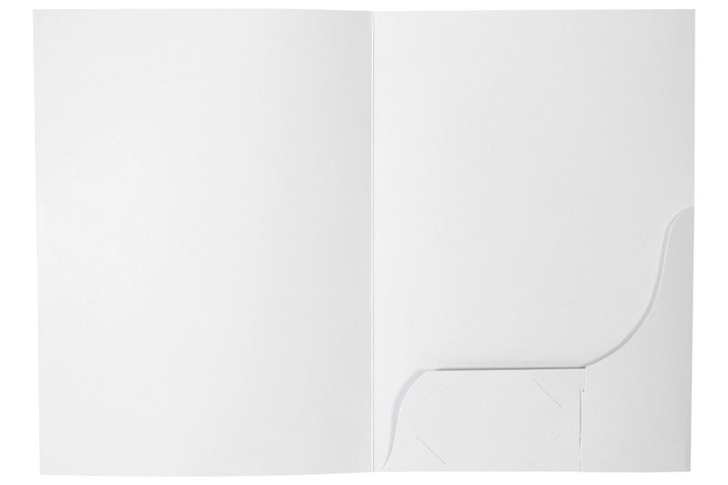 Marbig A4 Presentation Folders, Matt White, Pack of 20 Carousel 2