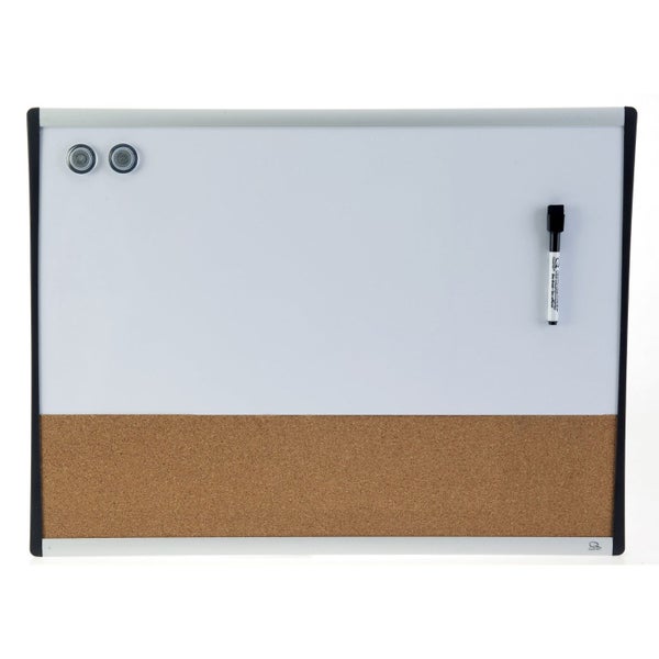 Dualboard - Corkboard & Whiteboard 460mm x 610mm Carousel 1
