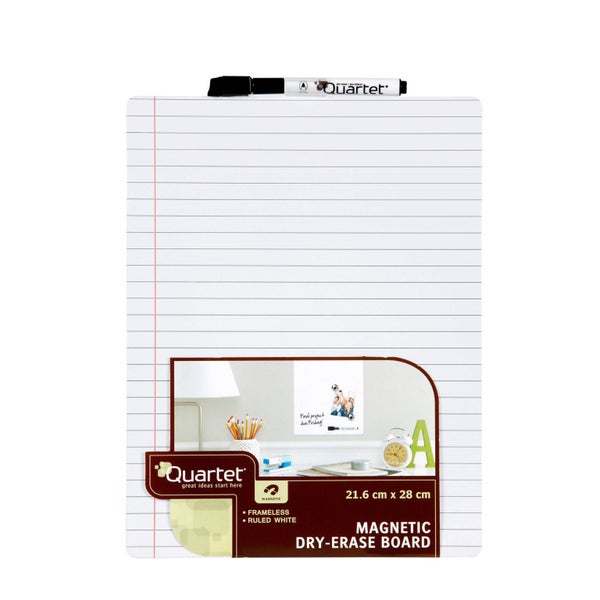 Quartet Whiteboard Magnetic Tile White Ruled 216mm x 280mm Carousel 1