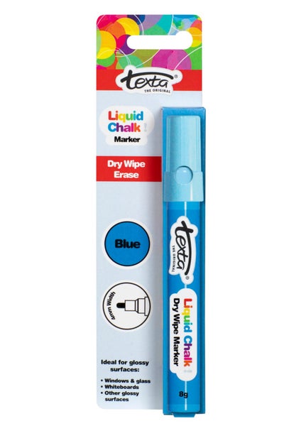 Texta Liquid Chalk Marker Bullet Dry Wipe Blue Carousel 2