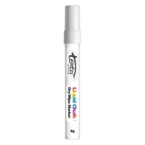 Texta Liquid Chalk Marker Bullet Dry Wipe White Carousel 1