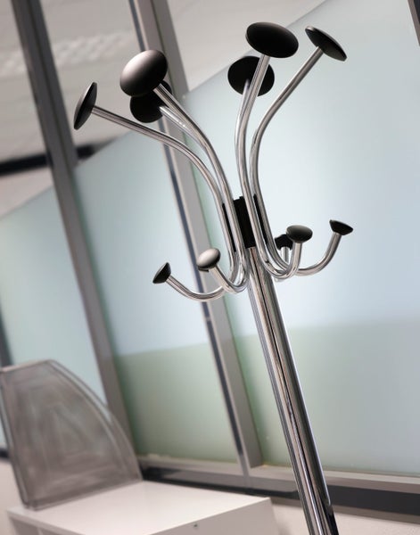 Alba Chromy Coat Rack 1770 x 380 x 380mm BLACK / CHROME Carousel 9