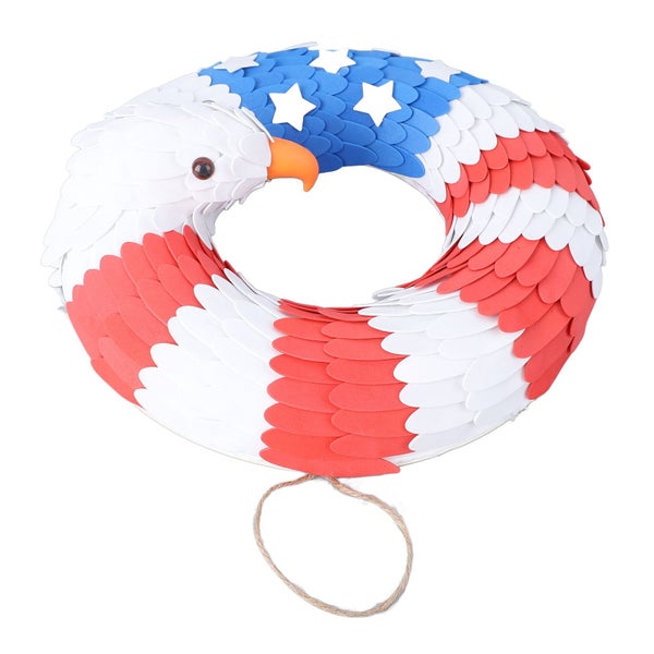 usa flag wreath july 4th eagle wreath fourth of july wreath independence day Carousel 2