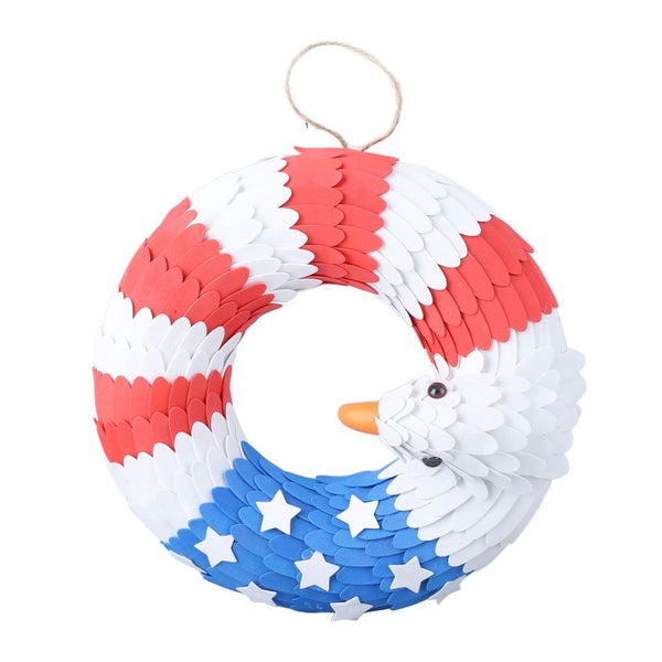 usa flag wreath july 4th eagle wreath fourth of july wreath independence day Carousel 19
