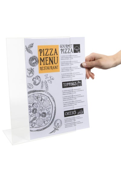 Esselte A4 Menu / Sign Holder Slanted Portrait Carousel 2