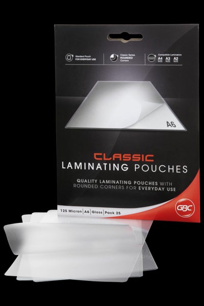 A6 Gloss Laminating Pouch 125 micron x 25 Carousel 2