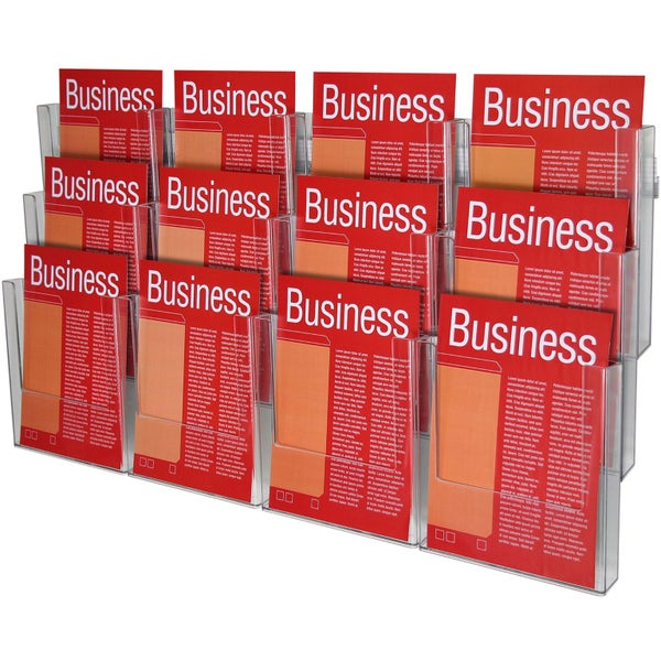 A4 Wall Mount Brochure Holder 12 x A4 Carousel 1