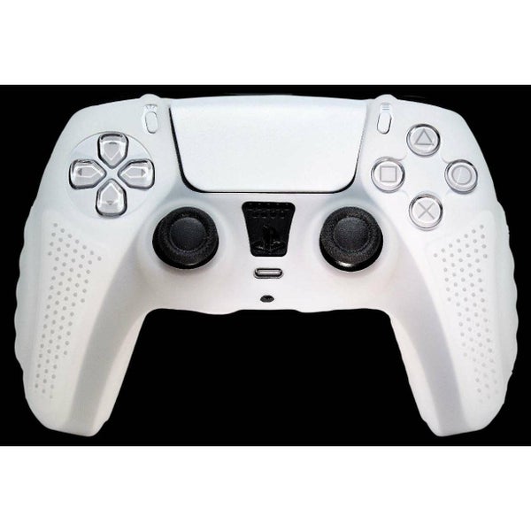 Silicone Cover Compatible For PS5 Controller Case Skin - Clear White Ultra Grip Carousel 2