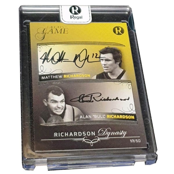 Aussie Rules Greats of the Game Dynasty Richardson Sign Card Carousel 1